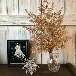 星月猫☆「ホワイトコットンフラワーとパンパスグラス、ユーカリの