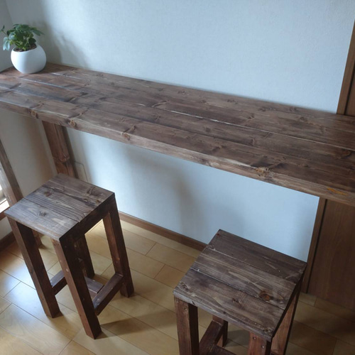 オーダーメイド】140×35 105カウンターテーブル ミシン台