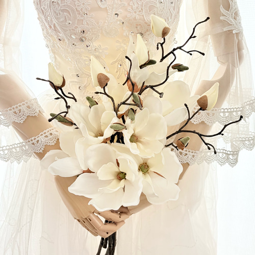 マグノリアブーケ クラッチブーケ ウェディングブーケ アーティ