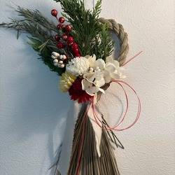 再販Creema限定 お正月ハンドメイド2026 稲穂とピンクッションのしめ縄