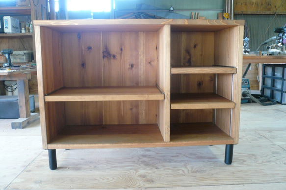 M様 オーダーメイド オープンラック みー様オーダー製作品 オープンキャビネット W120㎝サイズ オール