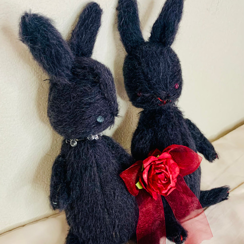 作家　ぬいぐるみ　うさぎ　ラビット　ハンドメイド　テディベア① f39ad8e3562317fdc0285520f4b8e3