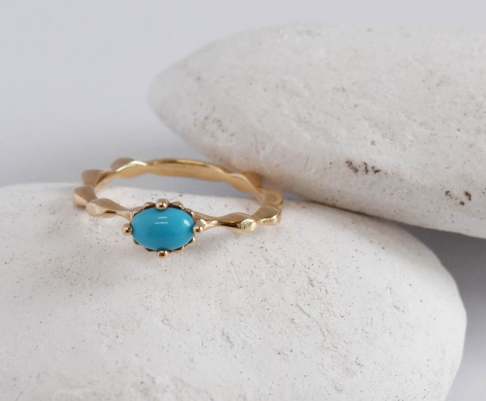 K10YGトルコ石リング【 HISHIGIKU / 菱菊 】R10090Y-TQ #11