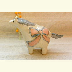 ウサギの小物入れ 茶色 うさぎ 動物 干支・卯 陶器・陶芸 蓋つき 丸い