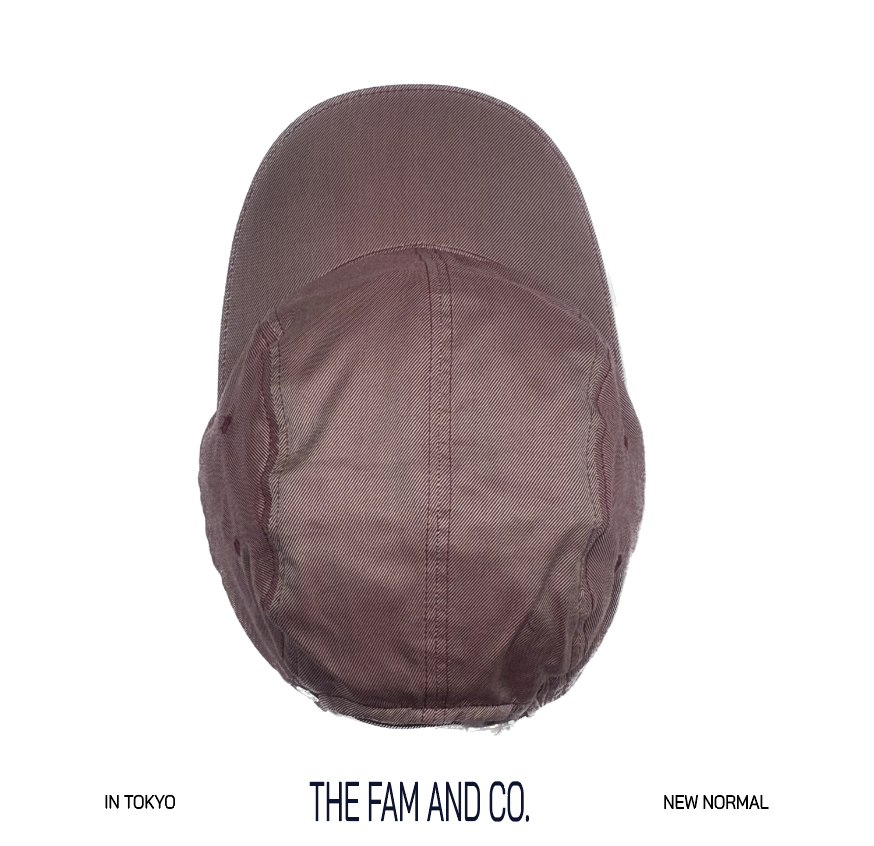 THE FAM AND CO.  "AUNTIE"   GIZA96 COTTON 4P JET CAP RED