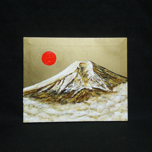 油絵 油彩 油彩画 絵 絵画【黄金の富士山】 油絵 油彩 油彩画 絵 絵画 【黄金富士】 絵画 HR 通販 20240495