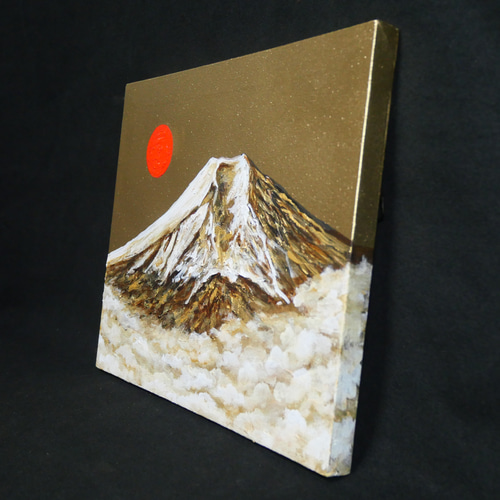 油絵 油彩 油彩画 絵 絵画【黄金の富士山】 油絵 油彩 油彩画 絵 絵画 【黄金富士】 絵画 HR 通販 20240495