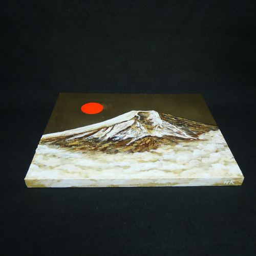 油絵 油彩 油彩画 絵 絵画 【黄金富士】 絵画 HR 通販 20240495