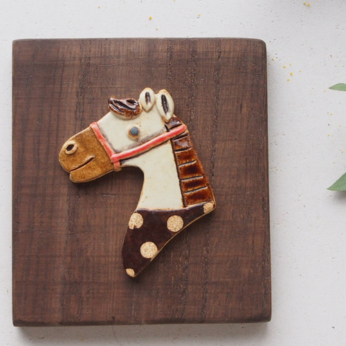 2026年 干支 午 馬 壁掛け C その他アート studio claynote 通販