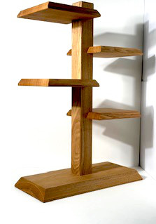 木製マルチラック（ステップタイプ）タモ無垢材台形タイプ逆台形タイプ