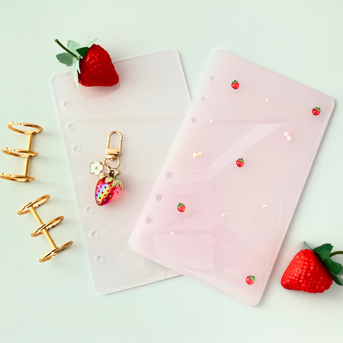 選べる2種】A6 レジン 貯金バインダー 家計管理｜積立貯金・saving