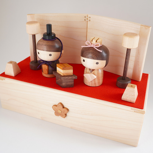 新作】まんまる雛 親王 木箱飾り ＊ひな祭り 雛人形＊ ひな人形・雛