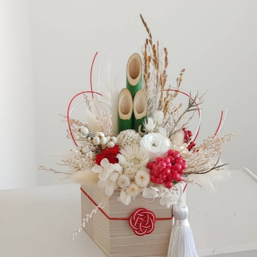 2025お正月 25cm高さ】 門松アレンジメント 門松 お正月飾り 玄関飾り