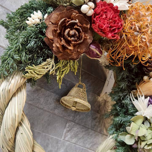 しめ縄リース　No.47 タルホーンのしめ縄リース②22(No.W-142) | Re oreo Factory Bozi のブログ