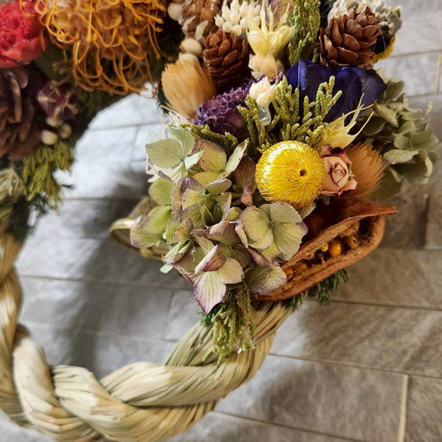 しめ縄リースC リース なごみいろどりそう 通販 20241262｜Creema