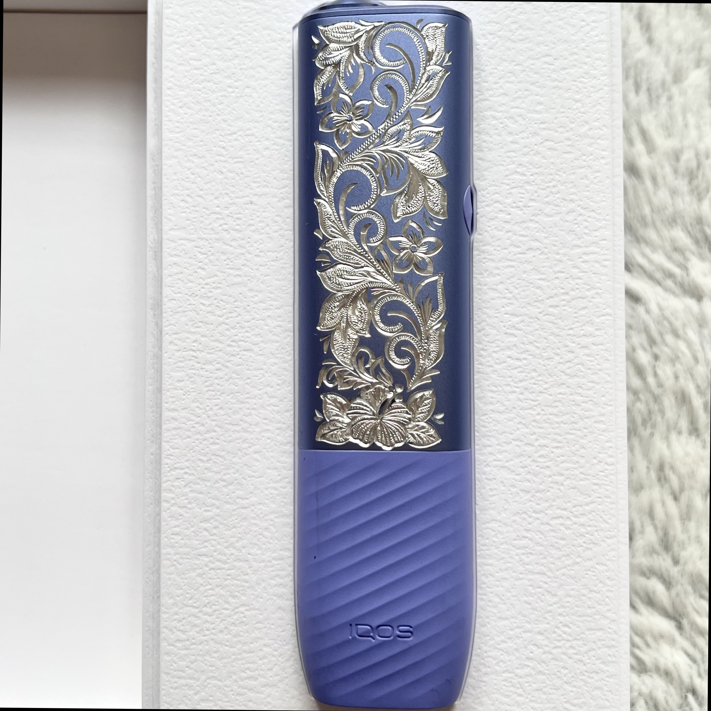 手彫りアイコス IQOS ハイビスカス アイコスケース（iQOS・電子タバコ