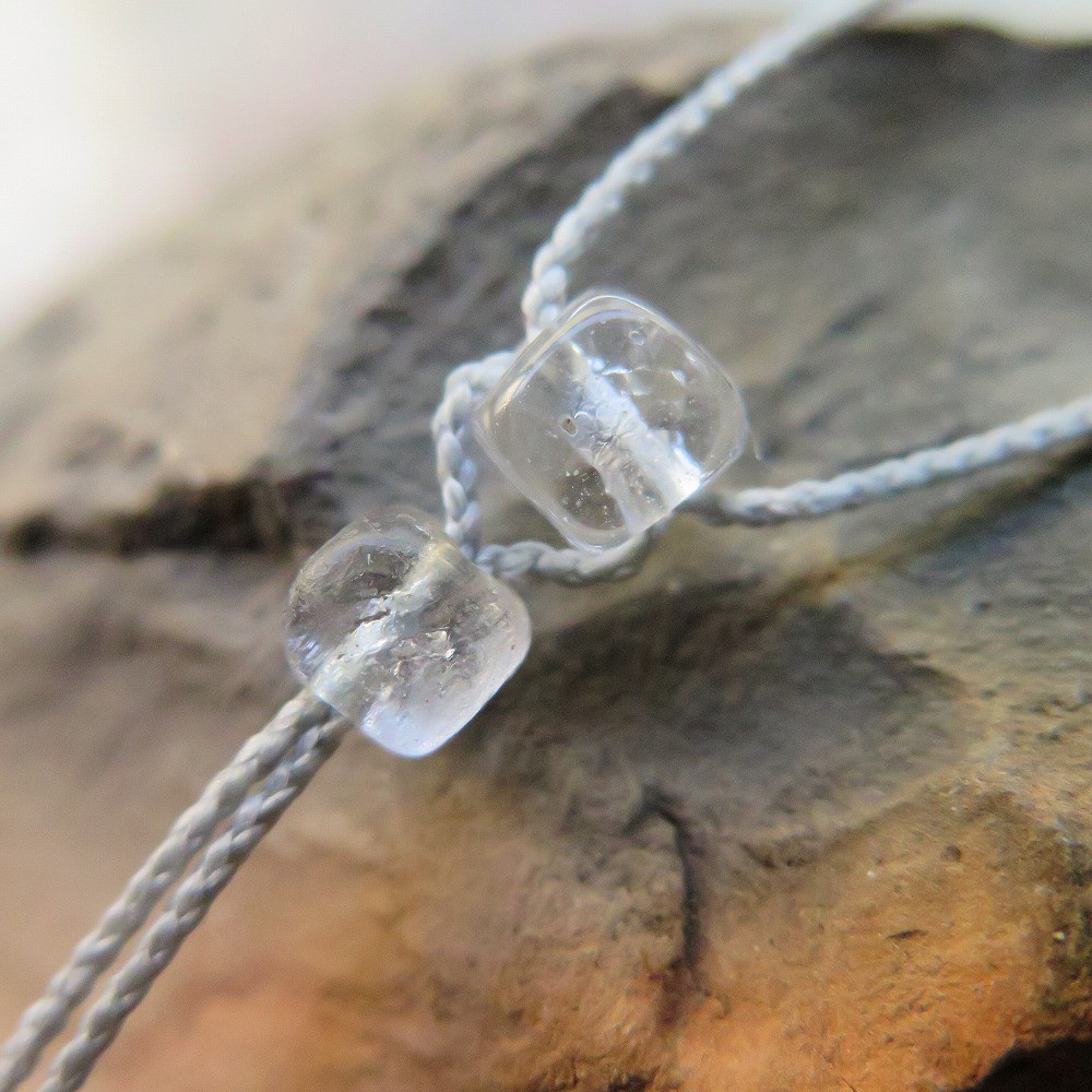 アンティーク　古代水晶　特大　＆　古代瑪瑙　＋　メタルビーズ　＆　ヴェネチアン　ネックレス　千世 chitose