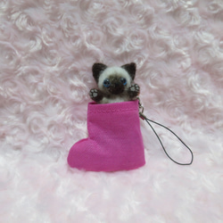 羊毛フェルト リス シマリス ウェルカムドール 置物 羊毛フェルト