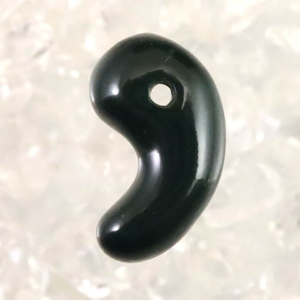 出雲碧玉 出雲石  SA  15mm勾玉 ディレクトリカード付 1.15g #11958