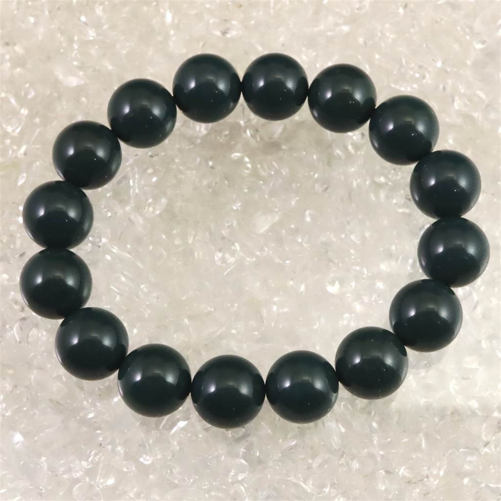 出雲碧玉 出雲石 SA  12mmブレスレット ディレクトリカード付 39.8g #77936