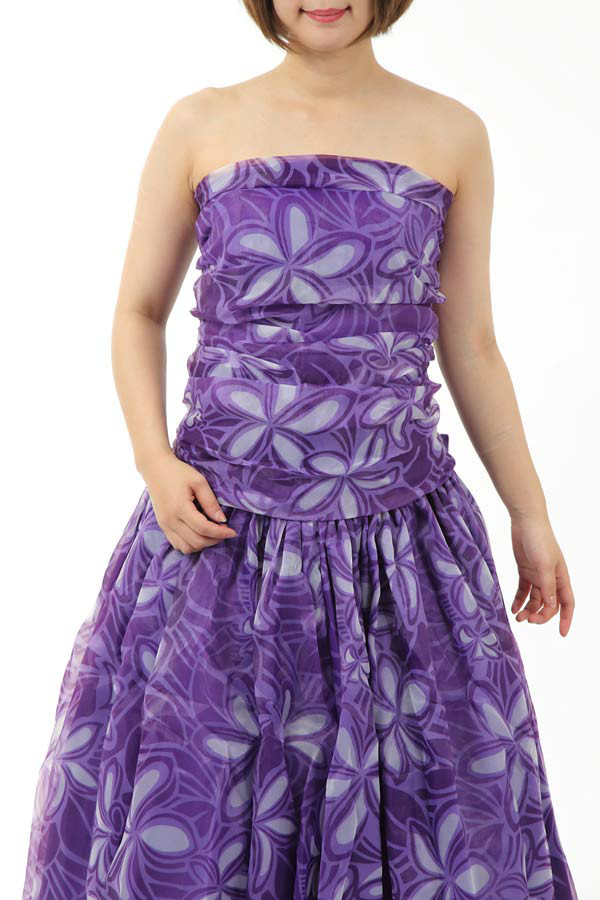 受注生産　オーダーメイド　パウスカート　チューブトップ　プリントオーガンジー nws00092 10,419円