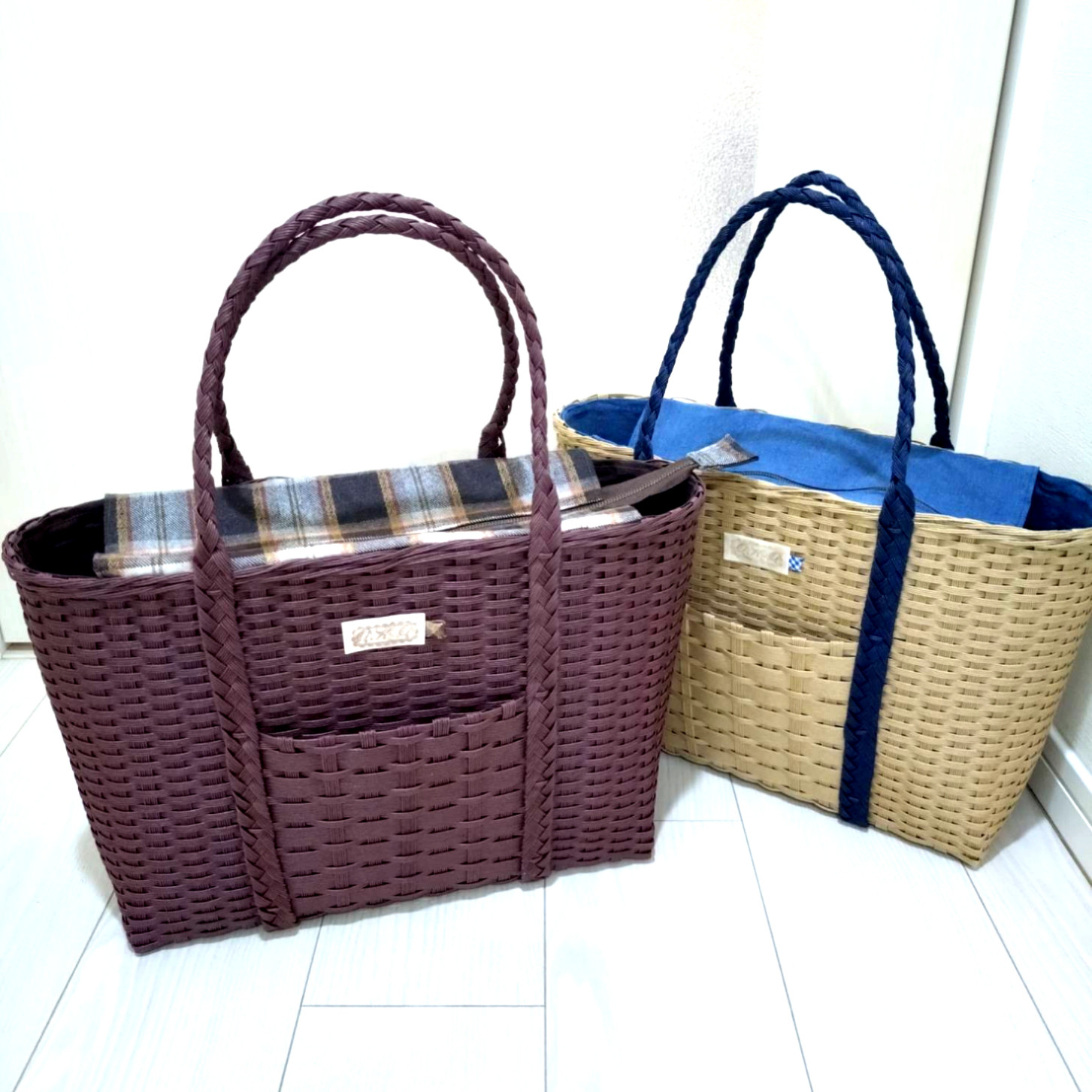 紙バンドのトートバッグ