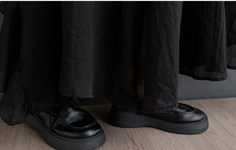 大きいサイズ 新品 3L前後 黒 ロングワンピース マキシ丈ワンピース プリーツ