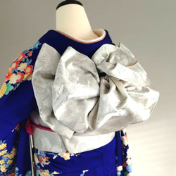 セール☆振袖用変わり結び 重ね亀甲 作り帯付け帯 胴巻き〜90cm 和装