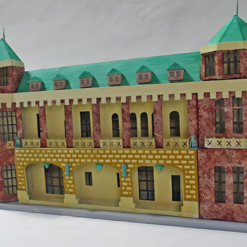 昭和レトロ洋館「旧前田家本邸」 着色模型 立体・オブジェ ジオラマ