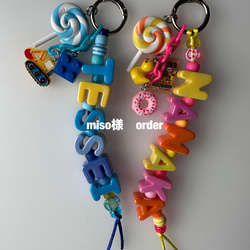 Tami様 order パーツ追加分 じゃらじゃらキーホルダー バッグチャーム