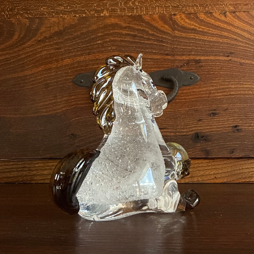 干支 午 宝珠を持ったラッキーホース 立髪栗毛 大 その他インテリア