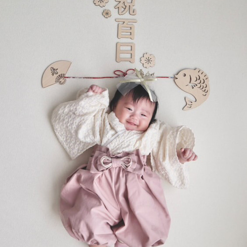 ベビー袴 百日祝い お正月 初節句 ひな祭り こどもの日 サイズ70 80