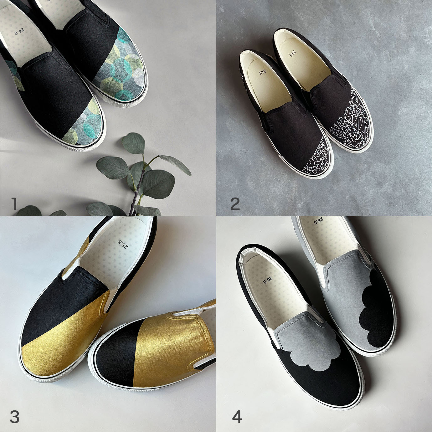 「Creema限定新春福袋〈竹〉」スニーカー4作品から2つを選択！2E【受注制作】