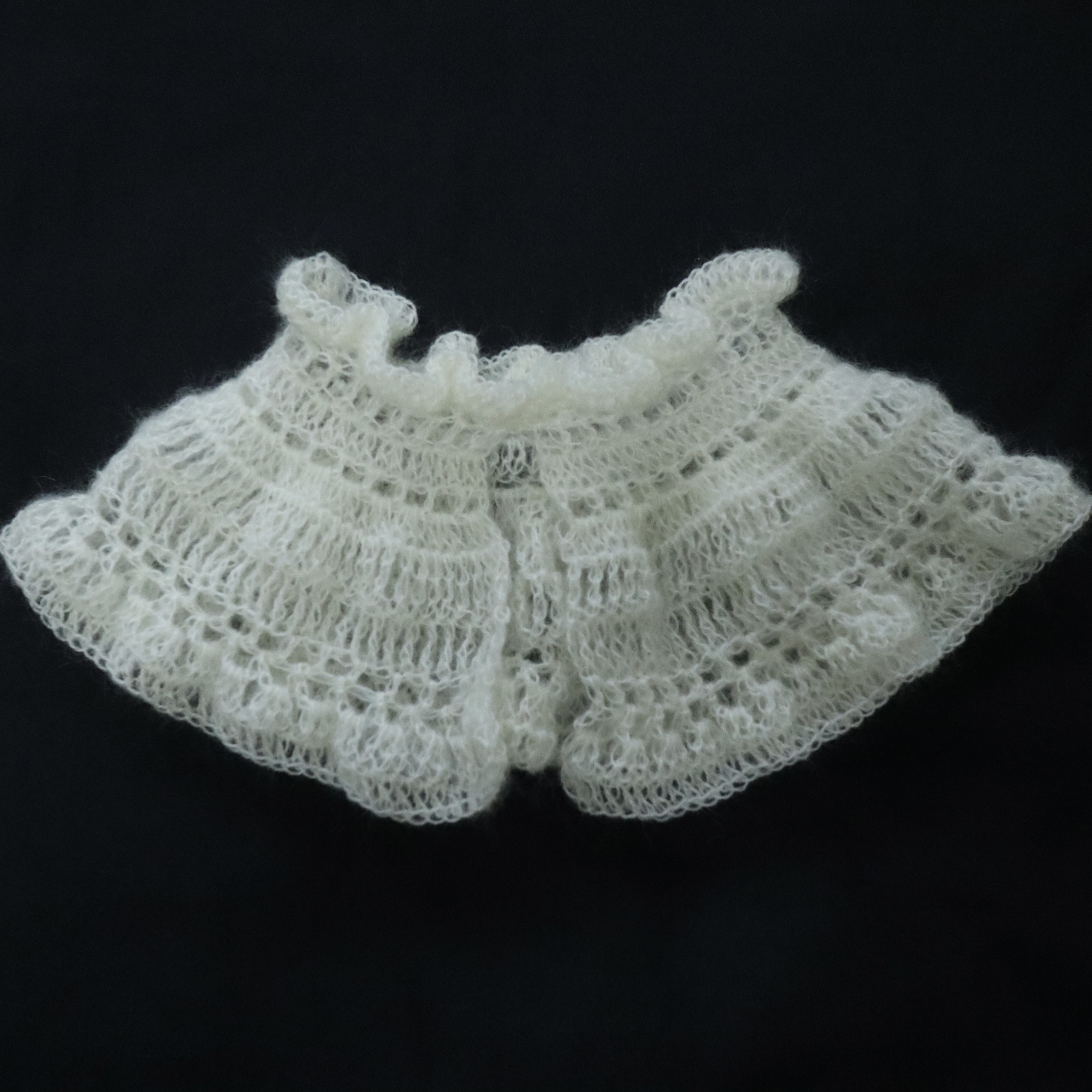 フェザーペタル・カラー　（モヘア 付け襟 スヌード）