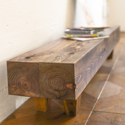 シャビーなカントリーベンチ120背もたれつき ソファ・ベンチ putto