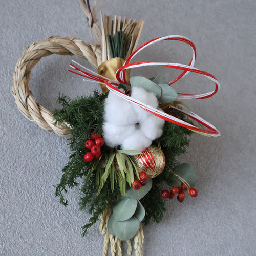 新作！しめ縄お正月飾り（2WAYスタイル） ドライフラワー I Bee