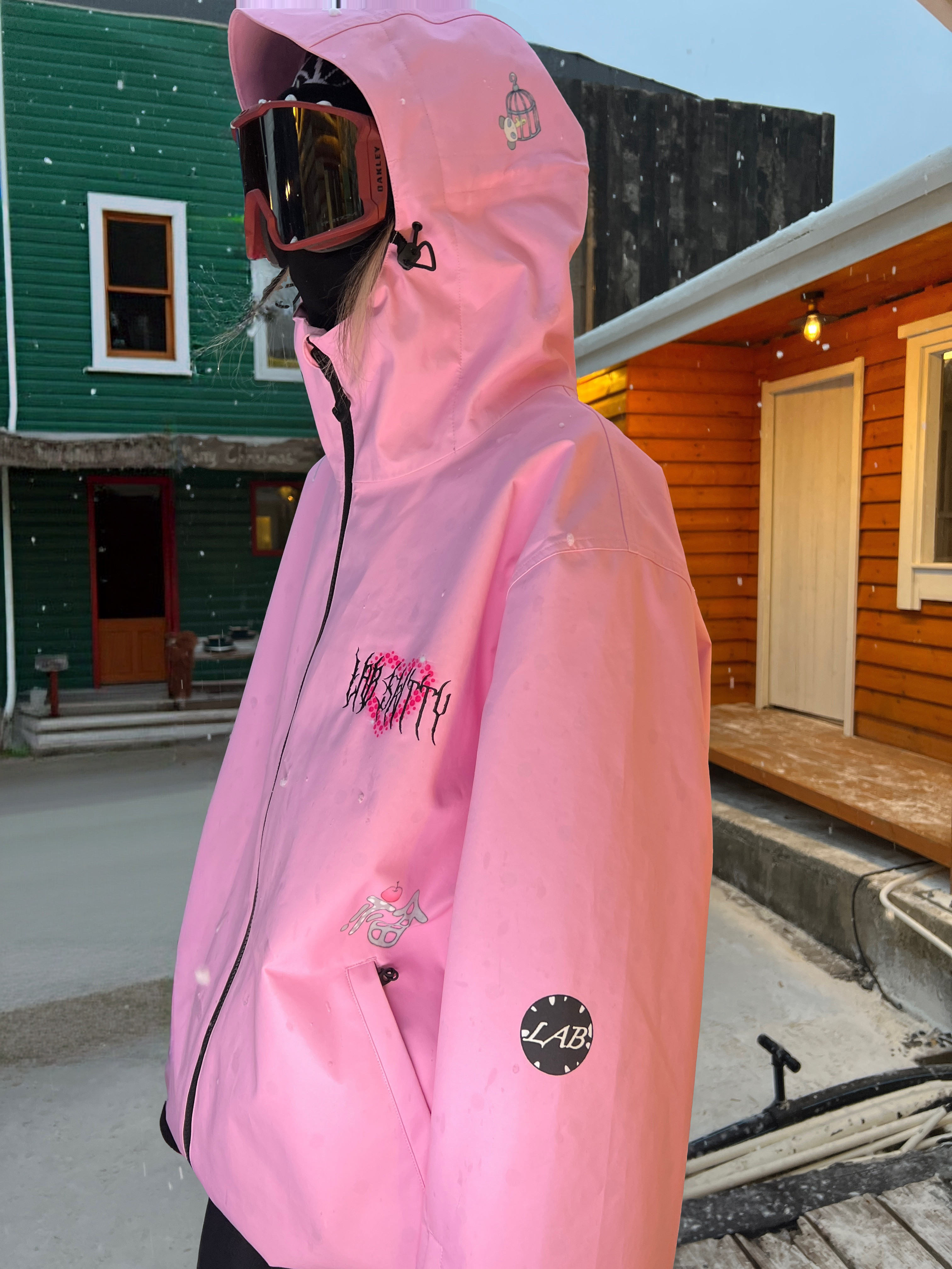 25-26 スノボウェア ジャケット単品 ピンク 撥水 防水 防寒 メンズ レディース SK100