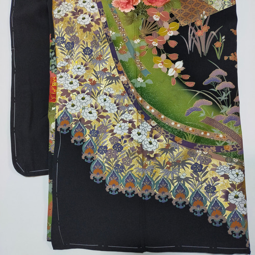 受注製作*黒留袖アンサンブル*ノースリーブワンピース+ボレロ*着物