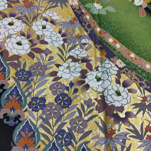 受注製作*黒留袖アンサンブル*ノースリーブワンピース+ボレロ*着物