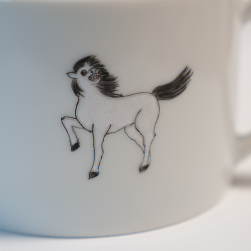 おふざけ馬マグカップ マグカップ AZUSA YOSHIMOTO 通販 20244726