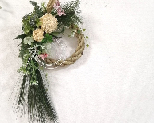 ◇ソラフラワー・しめ縄飾り・しめ縄リース◇お正月・正月飾り・リース