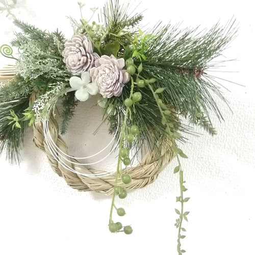 ◇ソラフラワー2輪・しめ縄飾り・しめ縄リース◇お正月・正月飾り