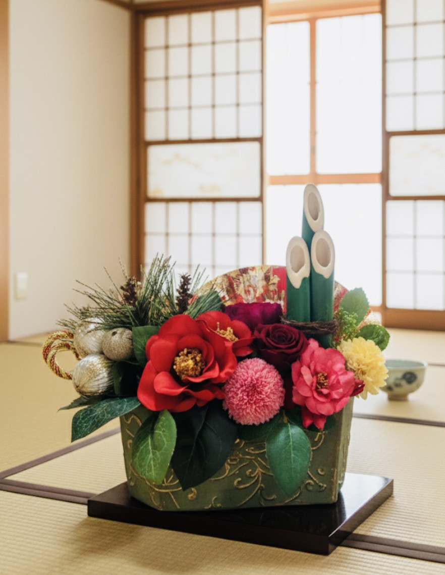 お正月飾り（プリザーブドフラワー）