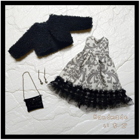 リカちゃん　服　ハンドメイド　着回しコーデセット 1枚目の画像