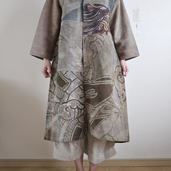 着物リメイク 手作り いろいろな浴衣 パッチワーク ワンピース 前開き