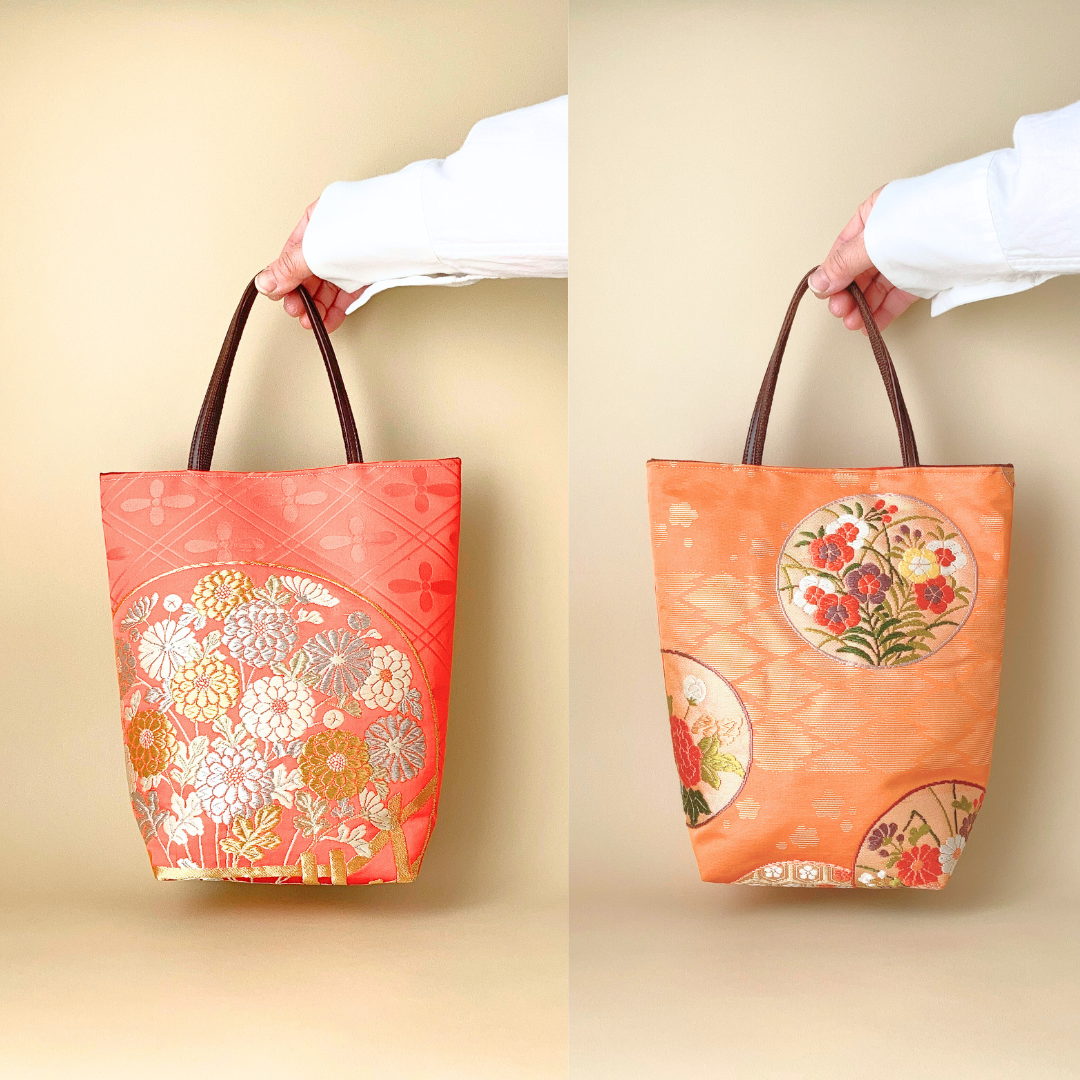 2/1～SALE★ｸｰﾎﾟﾝｺｰﾄﾞ【yhswnk】入力で7500円→6375円に！美しい西陣織の切替えミニトートバッグ