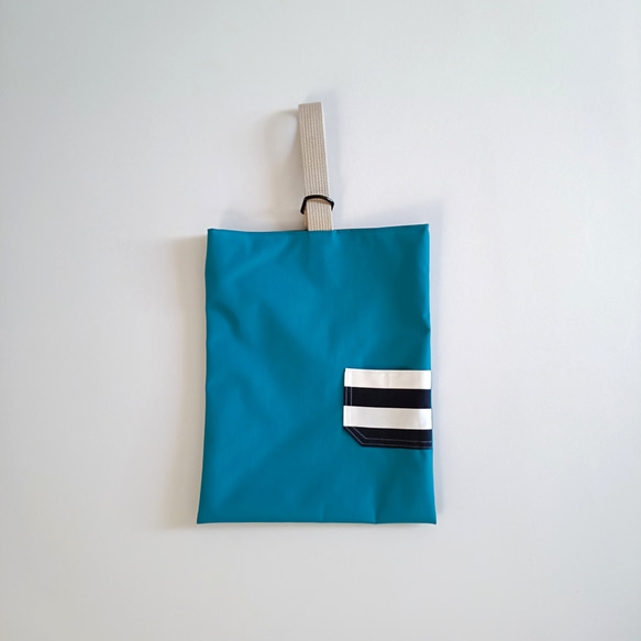 撥水ナイロン】 ブルー 上靴入れ 男の子 上履き袋 すてっちはうす 通販