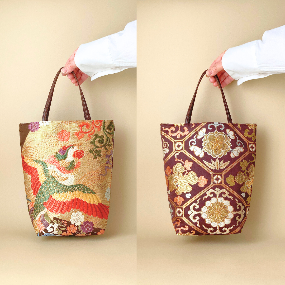 2/1～SALE★ｸｰﾎﾟﾝｺｰﾄﾞ【yhswnk】入力で7500円→6375円に！美しい西陣織の切替えミニトートバッグ