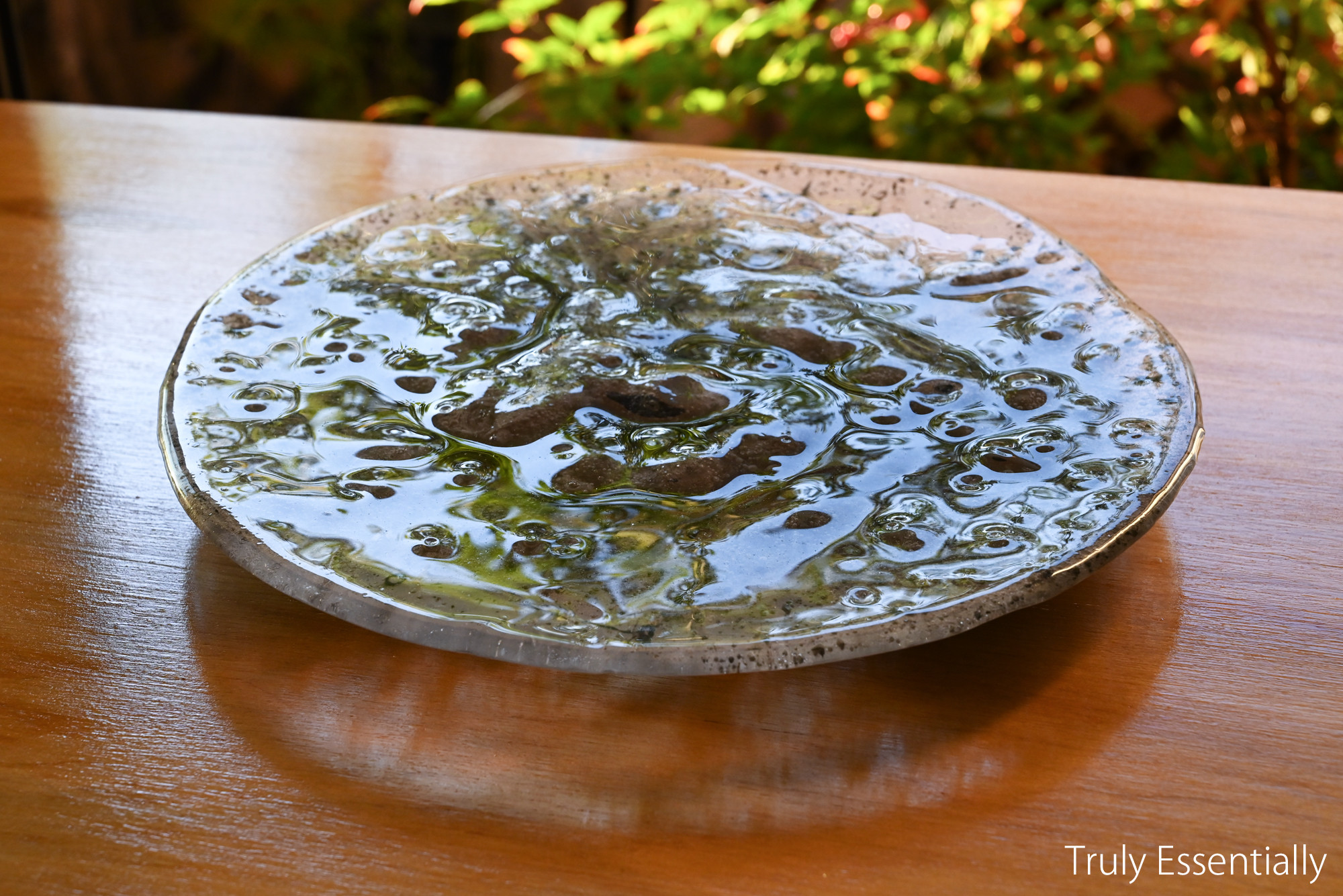 【１点限定制作 】●「 Truly Essentially 」シリーズ、ガラスの大皿・29cm 64,900円