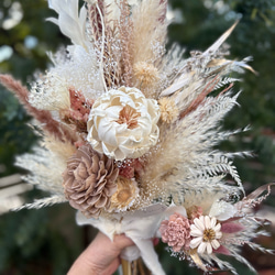 新作☆ドライフラワー壁掛けアレンジメント ドライフラワー横長